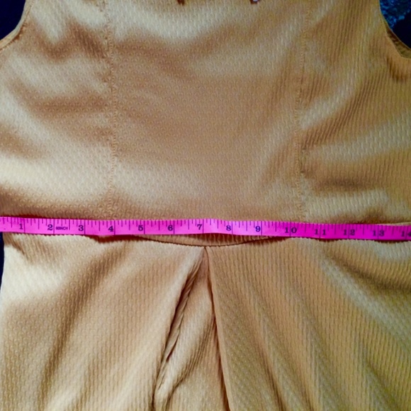 Free People Dress Golden Yellow w/ lace collar 4 - Picture 7 of 13